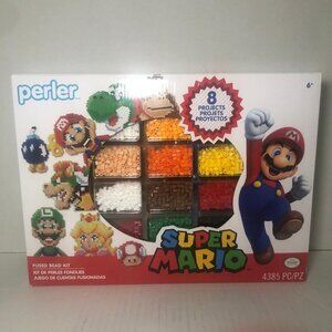 Super Mario Perler Fused Bead Kit 8 Art Projects Yoshi Nintendo 4385 pcs New